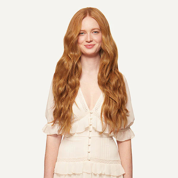 24" Seamless Natural Red Clip-Ins (240g)