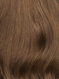 24” Chestnut Brown Seamless & Clip-In Curtain Bangs Bundle (257g)
