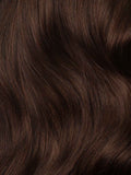 20” Chocolate Brown Seamless & Clip-In Curtain Bangs Bundle (197g)
