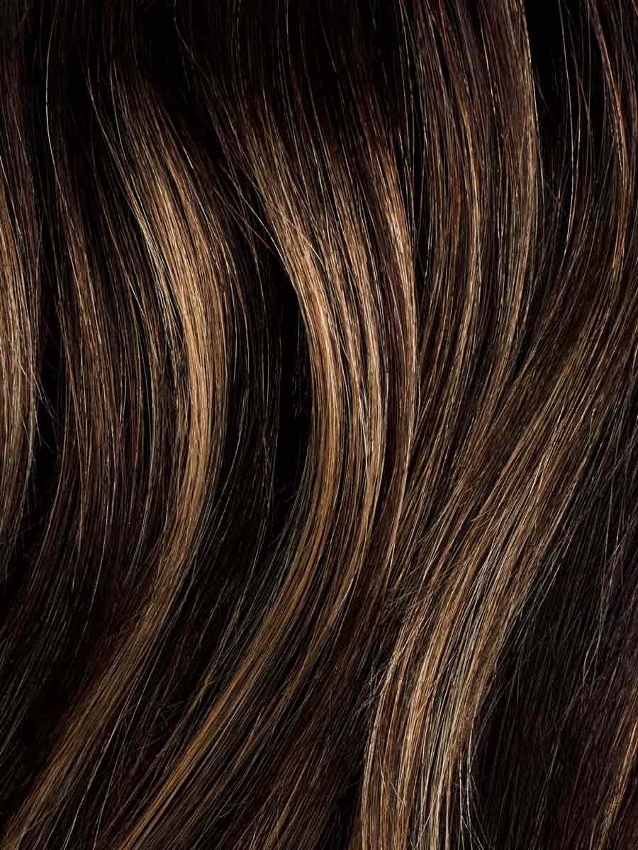 16" Dark Brown Balayage Thinning Hair Fill-Ins (80g)
