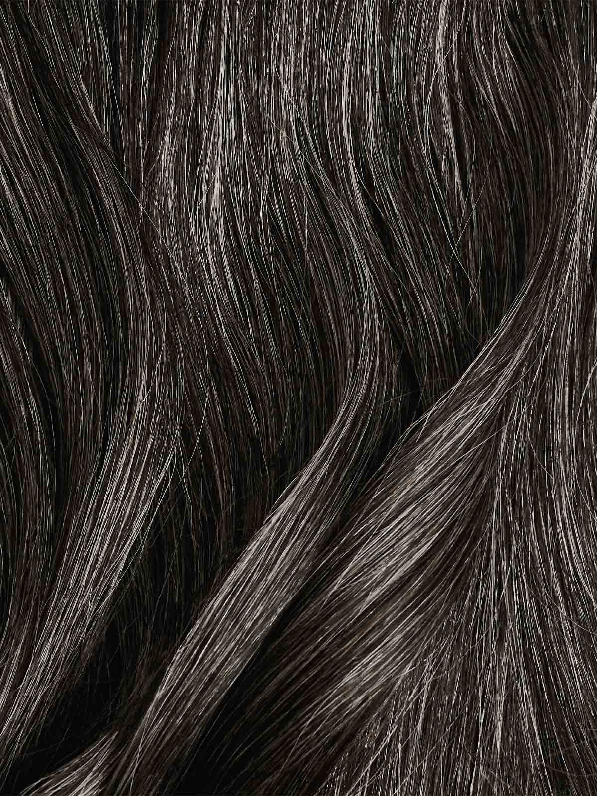 14" Dark Gray Hair Topper & 12” Thinning Hair Fill-Ins Bundle (115g)