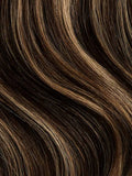 12” Mocha Brown Highlights Scalp Hair Fill-Ins Bundle (180g)