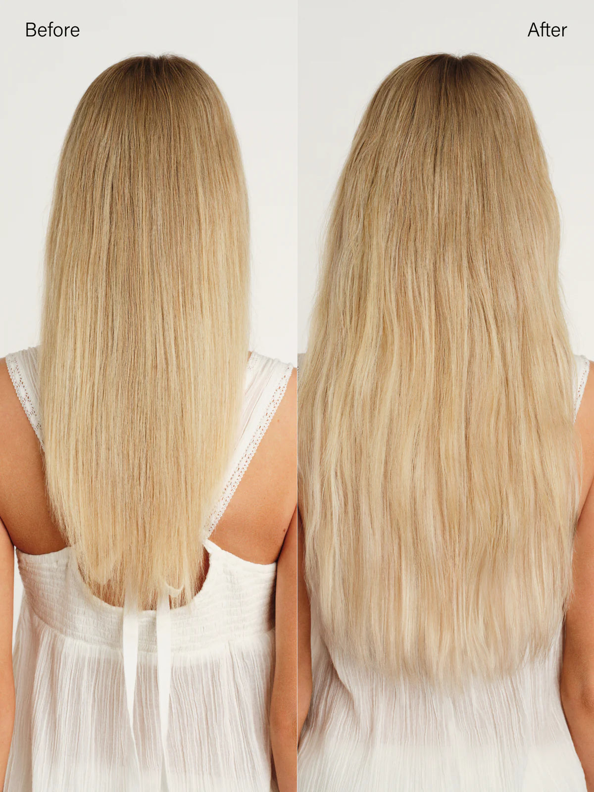 16" Seamless Dimensional Buttery Champagne Blonde Root Melt Clip-Ins (160g)