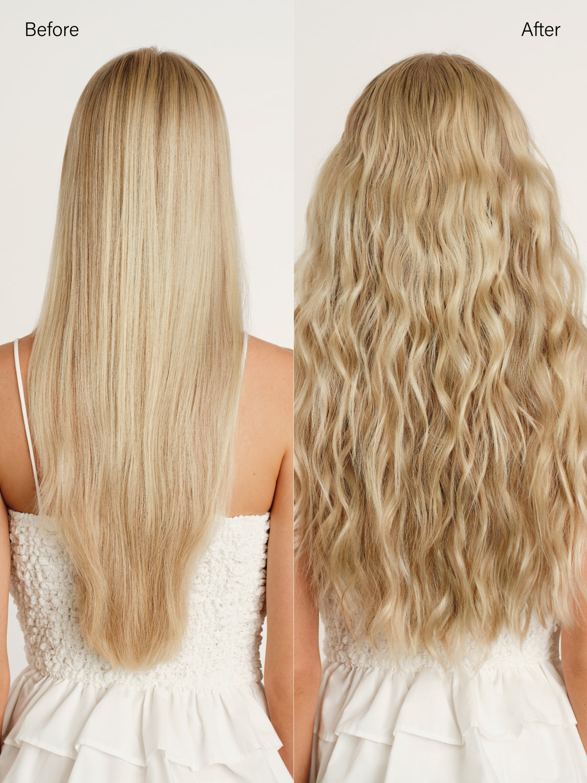 16" Dimensional Rooted Platinum Pearl Hair Extensions (140g)