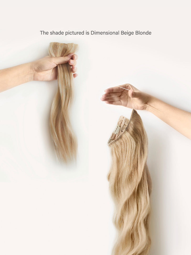 12” Mocha Brown Highlights Scalp Hair Fill-Ins Bundle (180g)