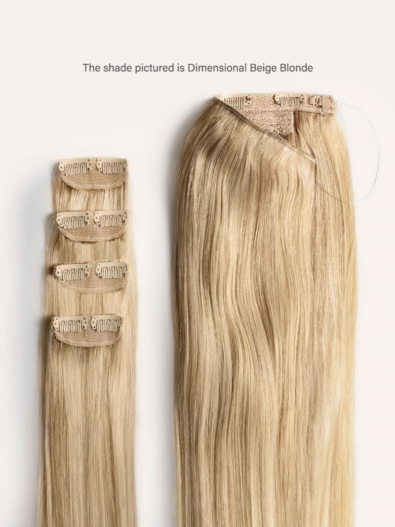 12” Mocha Brown Highlights Scalp Hair Fill-Ins Bundle (180g)
