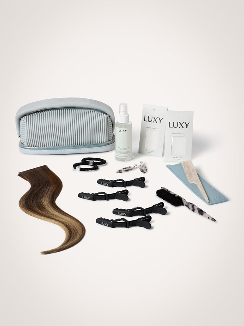 18" Dimensional Cream Blonde Effortless Tape-Ins The Full Volume Kit (45g)