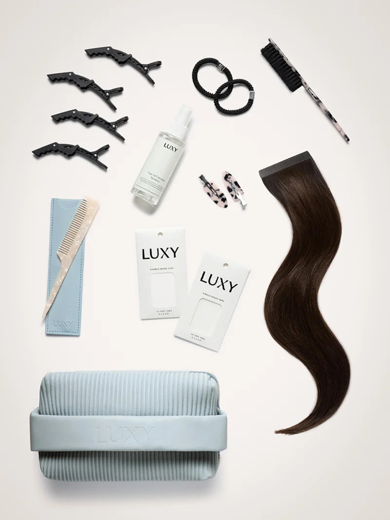 18" Dimensional Cream Blonde Effortless Tape-Ins The Full Volume Kit (45g)