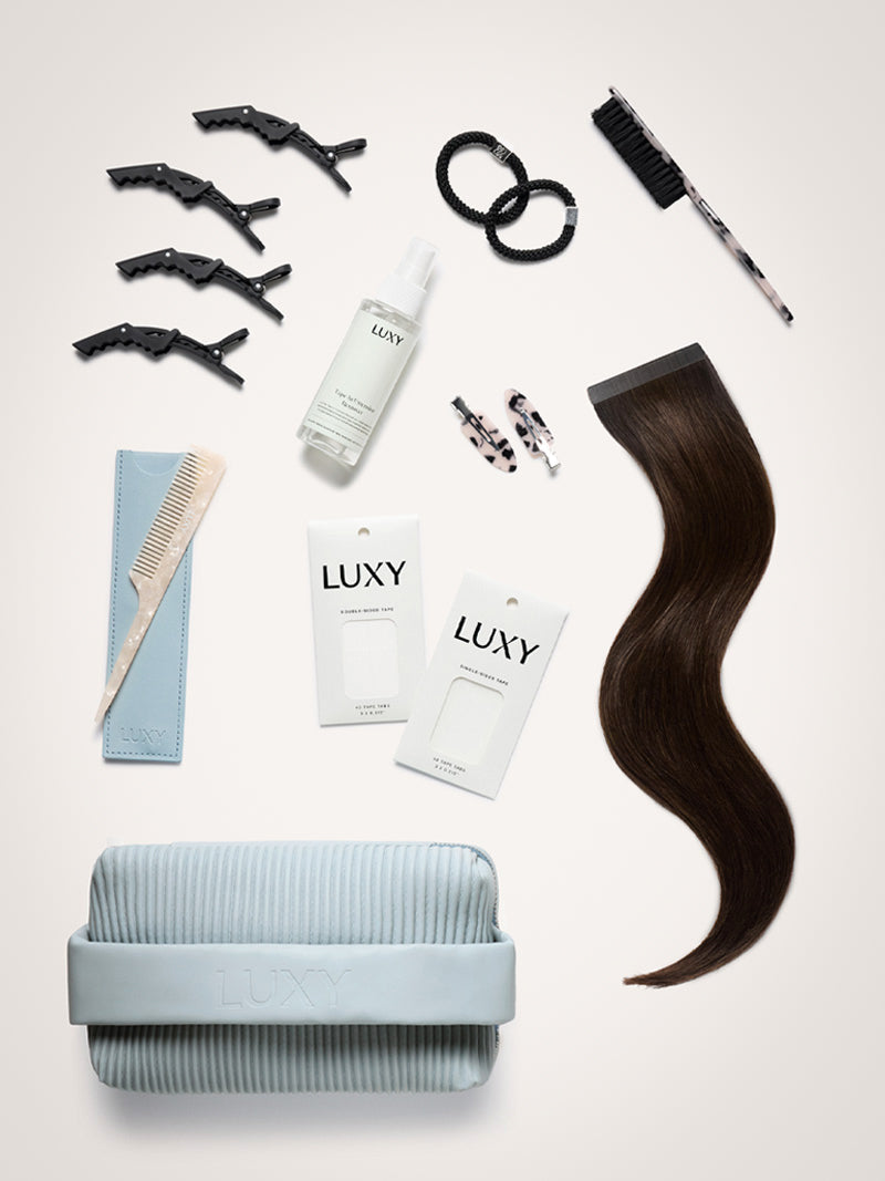 18" Dimensional Cream Blonde Effortless Tape-Ins The Full Volume Kit (45g)