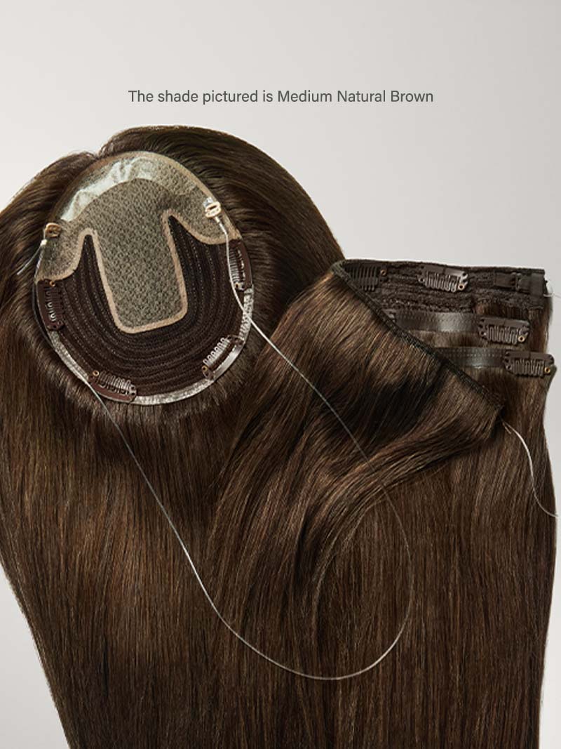14" Dirty Blonde Hair Topper & 12” Halo® Bundle (215g)