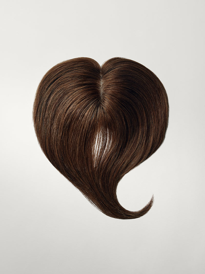 20” Chocolate Brown Seamless & Clip-In Curtain Bangs Bundle (197g)