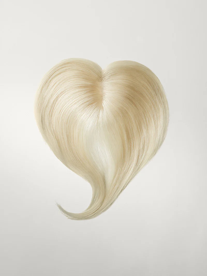24” Platinum Blonde Seamless & Clip-In Curtain Bangs Bundle (257 g)
