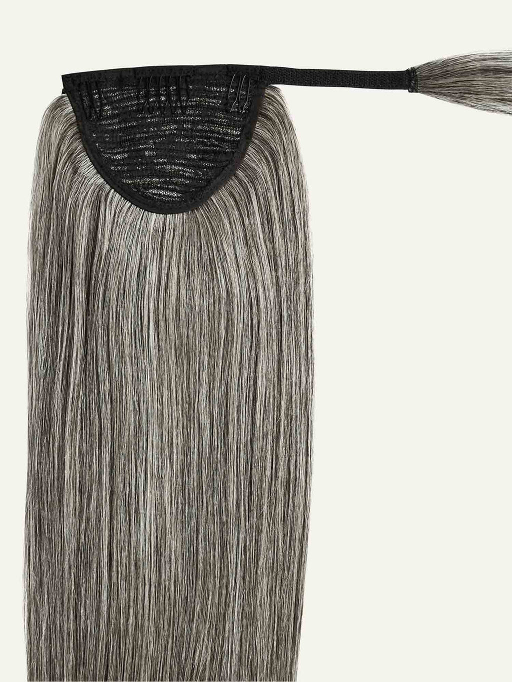20" Light Gray Ponytail Extension (120g)