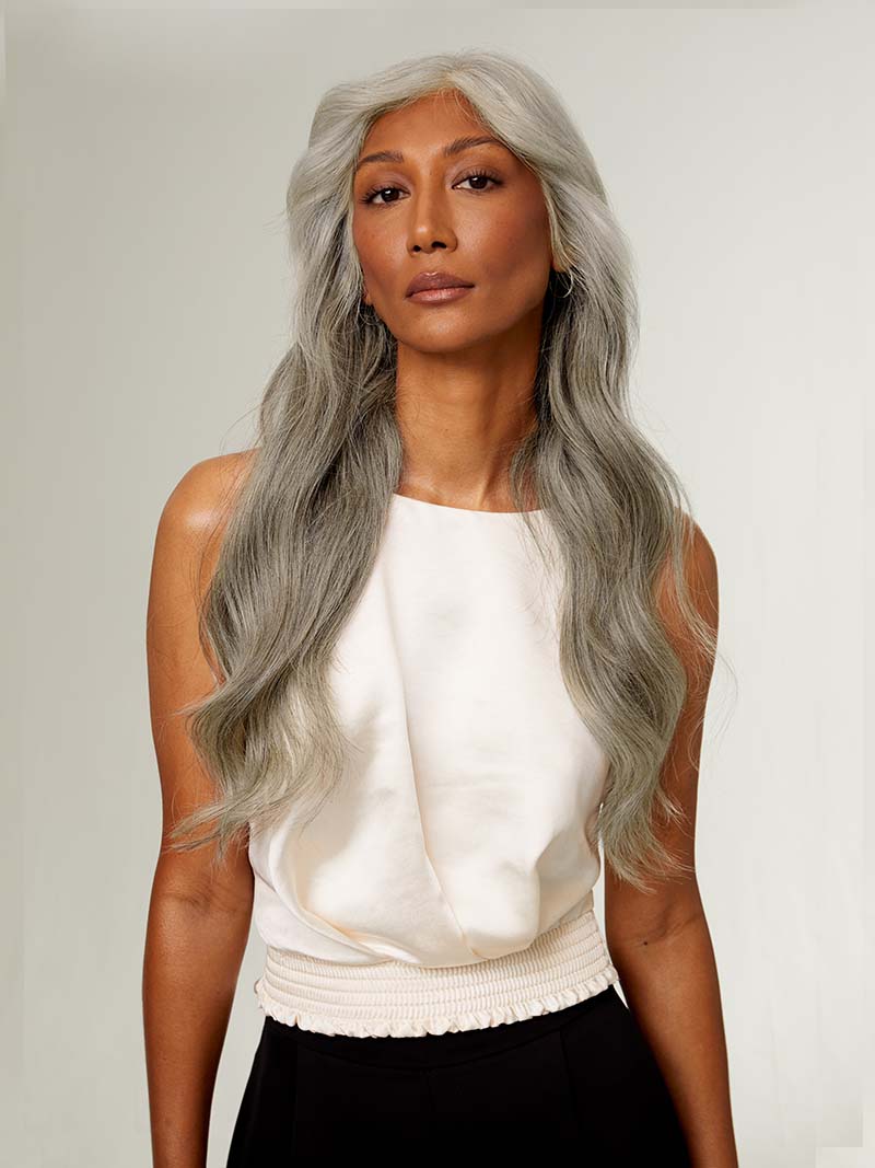 20" Classic Light Gray Clip-Ins (220g)