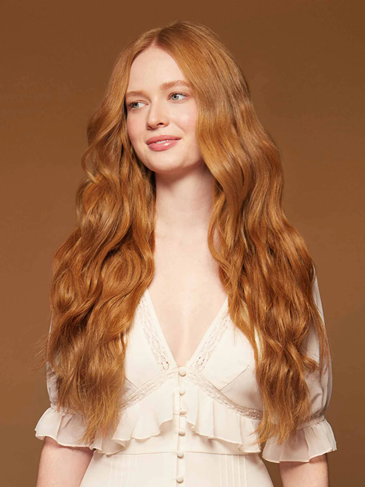 20" Seamless Natural Red Clip-Ins (180g)