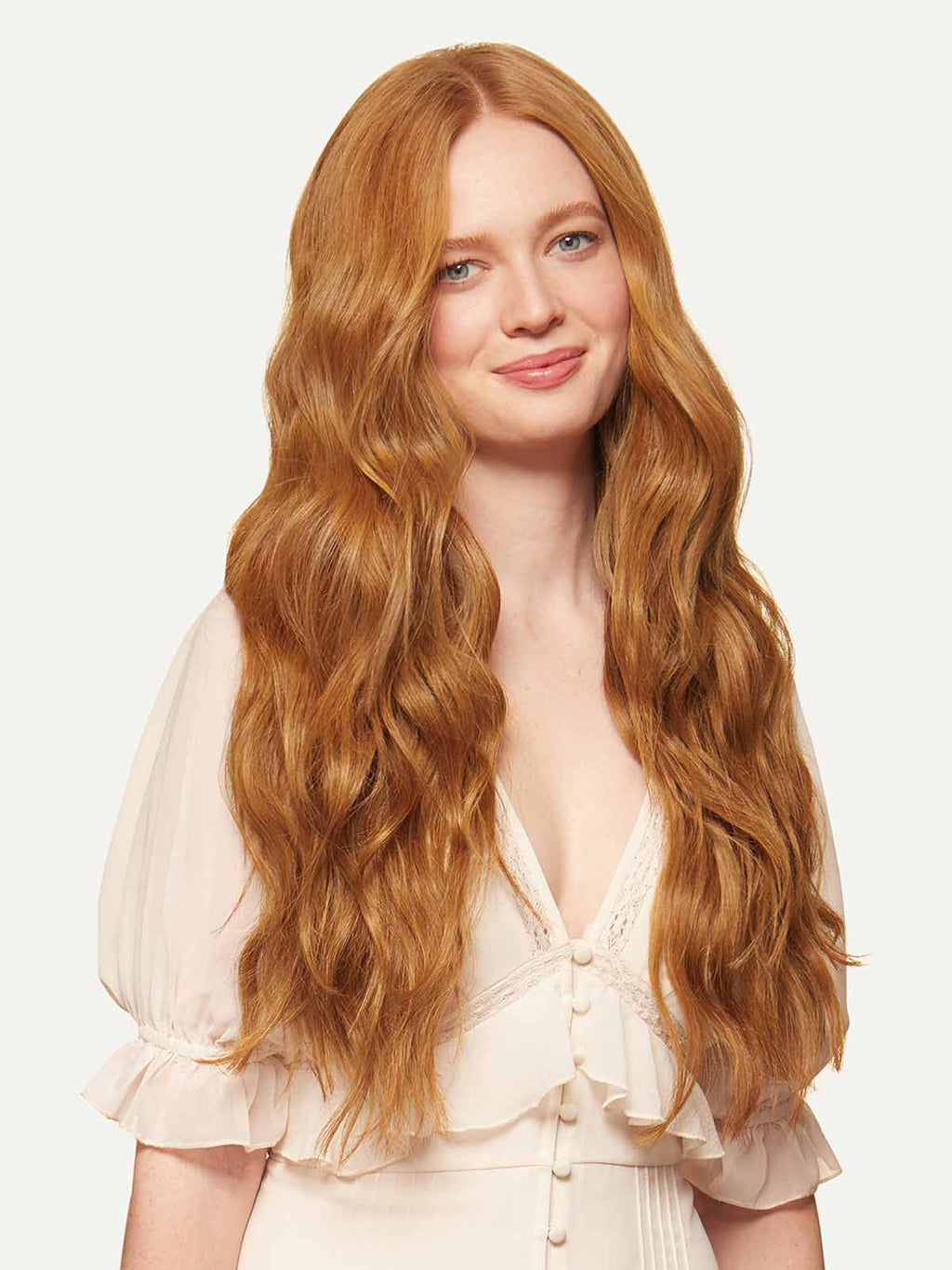 20" Seamless Natural Red Clip-Ins (180g)
