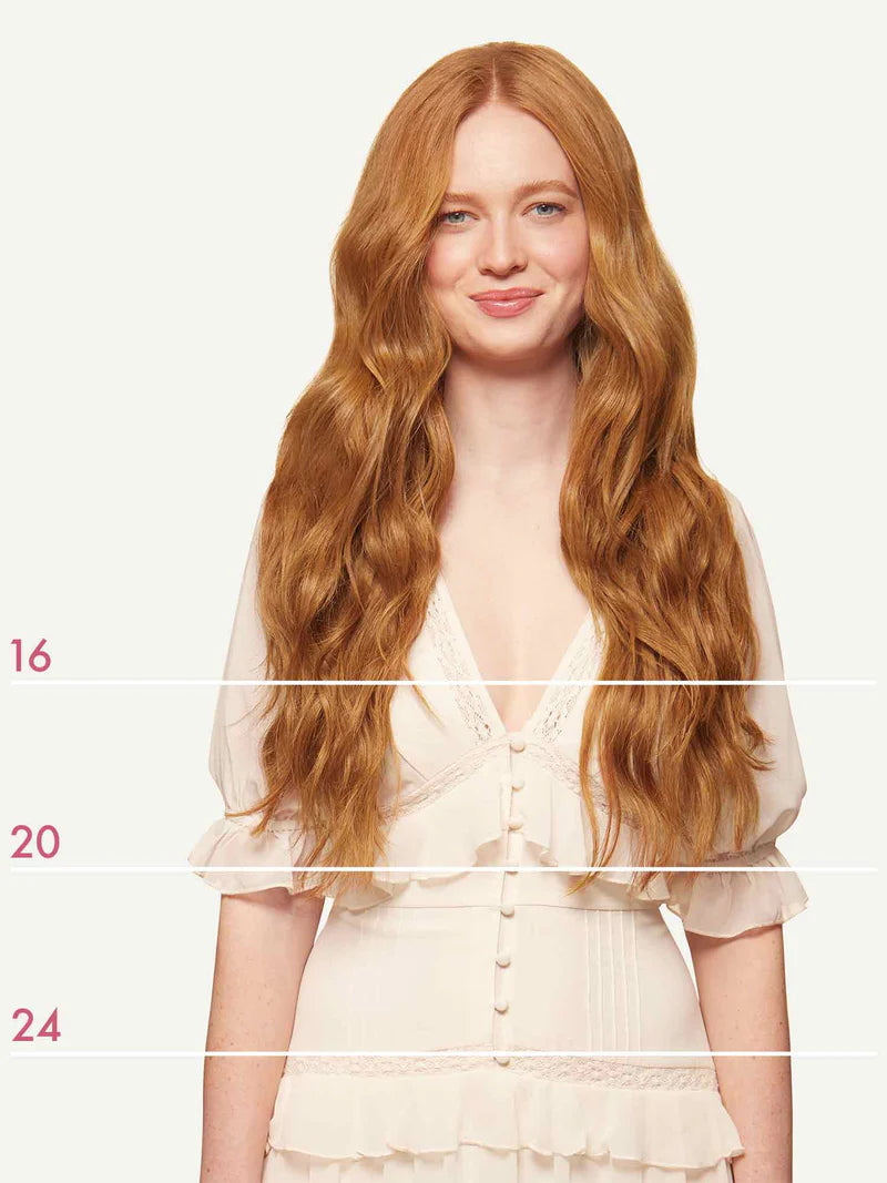 24" Classic Natural Red Clip-Ins (240g)
