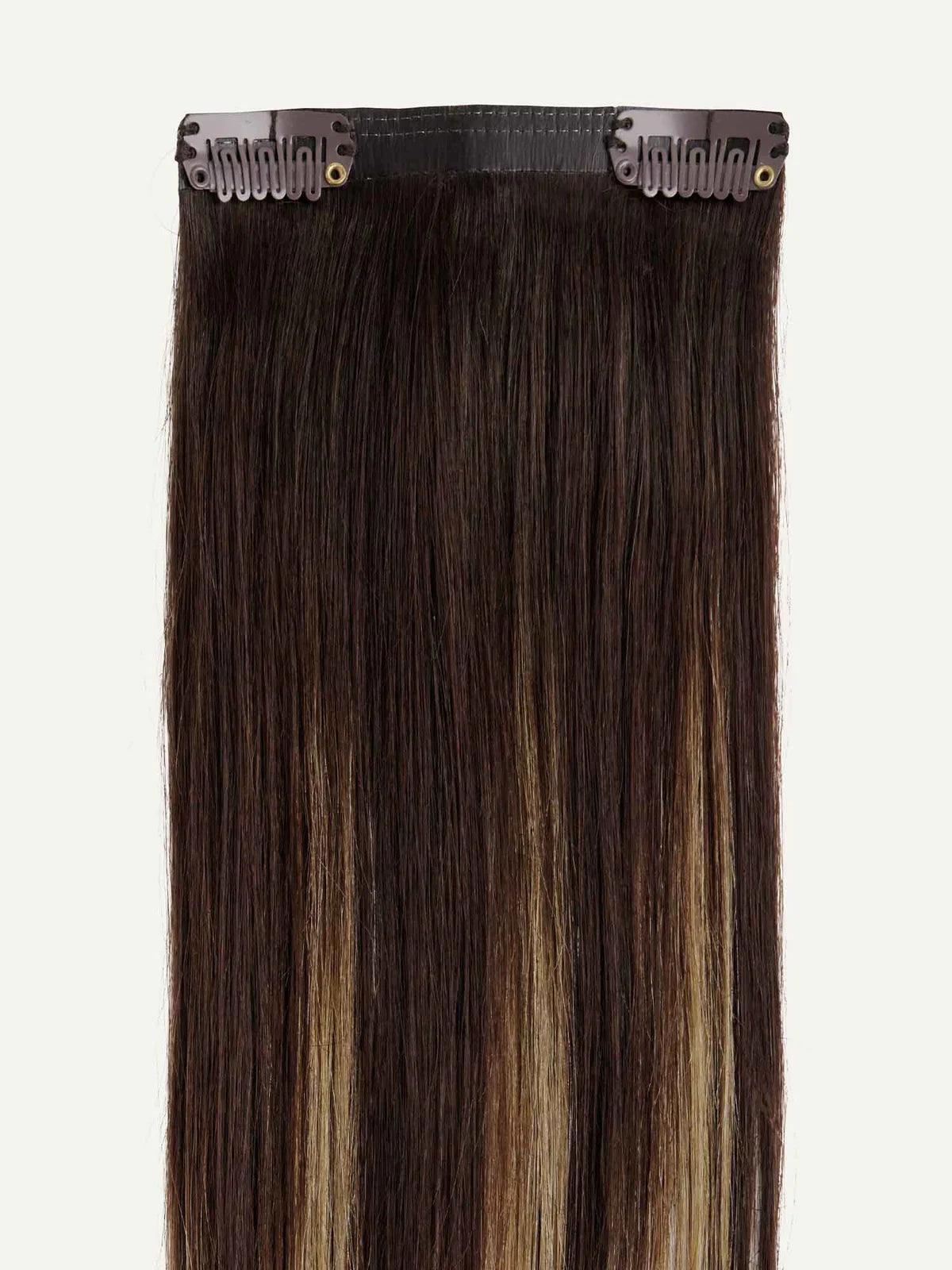 16" Dark Brown Balayage Thinning Hair Fill-Ins (80g)