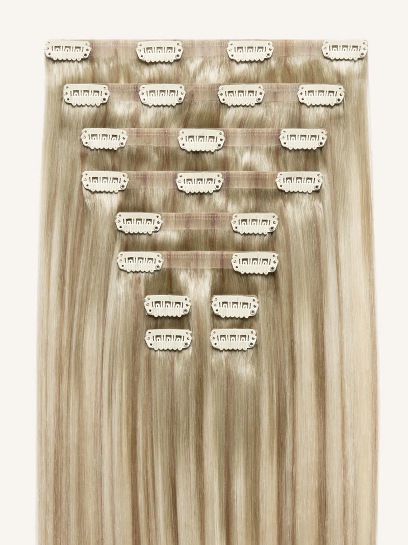 16" Dimensional Buttery Champagne Blonde Root Melt Thinning Hair Fill-Ins (80g)