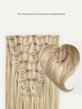 20” Dark Gray Seamless & Clip-In Curtain Bangs Bundle (197g)